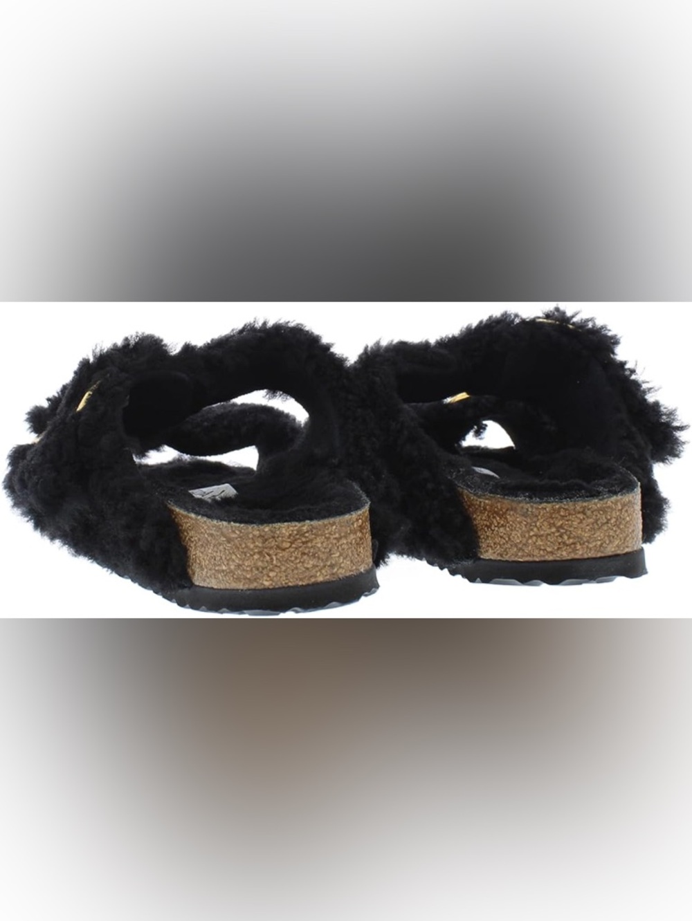 NWT Birkenstock Arizona Big Buckle Teddy Shearling Slip On Sandals - Picture 2 of 7